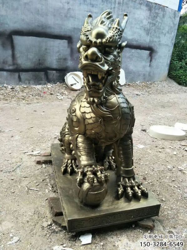 玉樹校園麒麟雕塑，拉絲海洋雕塑，卡通主題
