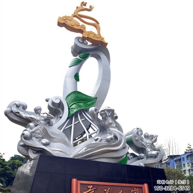 西安蘭花雕塑承接，城市裝飾，大型蘭花花朵雕塑公司