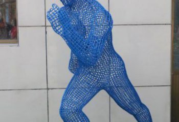 大武口鏤空跑步雕塑，標識雕塑，烤漆鐵藝人物雕塑優選