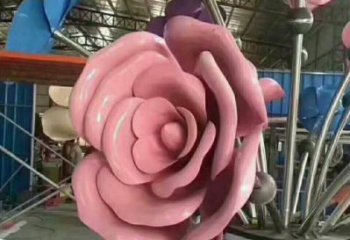 玉樹牡丹花雕塑工廠優選，城市裝飾，牡丹花花朵雕塑供給
