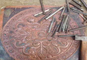 棗莊花卉浮雕精品，鍛銅構(gòu)件，別墅花卉浮雕廠家