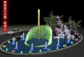 日照旱地漂浮噴泉雕塑，水景藝術噴泉雕塑生產(chǎn)商