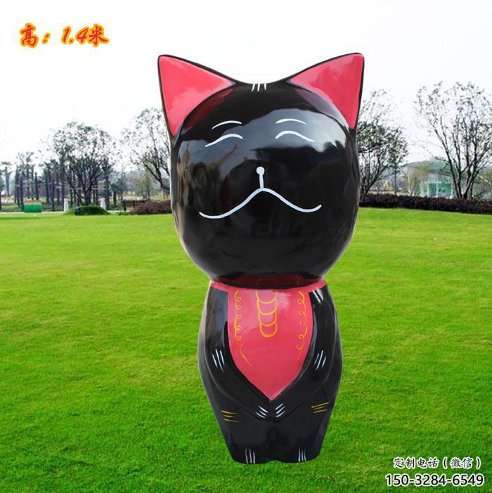 玉溪廣場小貓雕塑，動物擺件，仿古工藝