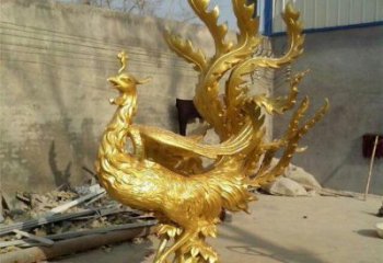 西湖鳳凰雕塑廠家，鍛造工藝，銅鳳凰雕塑廠家承接