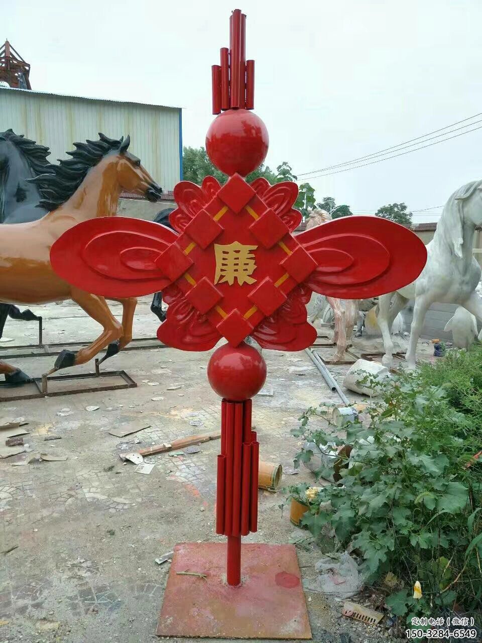 黨建文化中國結雕塑常用造型 黨建文化中國結雕塑常用造型